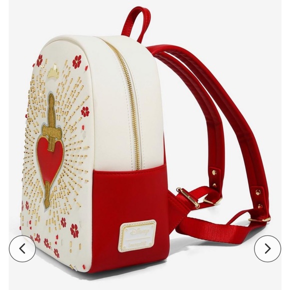 *NWT* Loungefly Disney Villians Bundle Snowwhite Dagger mini-backpack + Lanyard - Picture 6 of 13